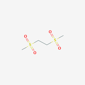 molecular formula C4H10O4S2 B3055178 1,2-Bis(methylsulfonyl)ethane CAS No. 6330-26-3