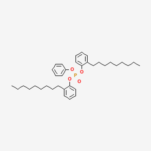 molecular formula C36H51O4P B3055180 Bis(nonylphenyl) phenyl phosphate CAS No. 63302-94-3