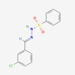 N-[(E)-(3-chlorophenyl)methylideneamino]benzenesulfonamide