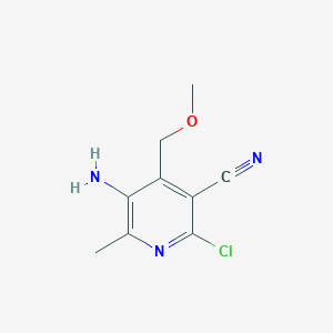 5-Amino-2-chloro-4-methoxymethyl-6-methyl-nicotinonitrile