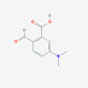 molecular formula C10H11NO3 B3055190 5-(Dimethylamino)-2-formylbenzoic acid CAS No. 63333-22-2