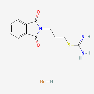molecular formula C12H14BrN3O2S B3055197 3-Phthalimidopropylisothiouronium bromide CAS No. 63344-94-5