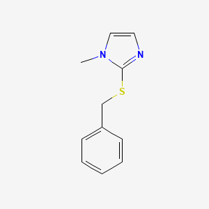 molecular formula C11H12N2S B3055198 2-(benzylthio)-1-methyl-1H-imidazole CAS No. 63348-55-0