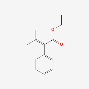 molecular formula C13H16O2 B3055201 Ethyl 3-methyl-2-phenylbut-2-enoate CAS No. 6335-78-0