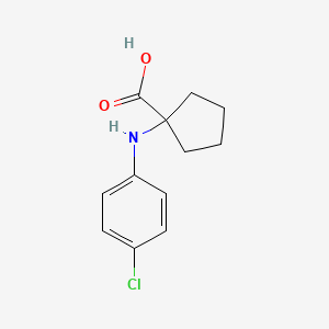 1-(4-Chloroanilino)cyclopentanecarboxylic acid