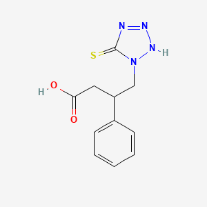 1-(3-Carboxy-2-phenylpropyl)-1H-tetrazole-5-thiol