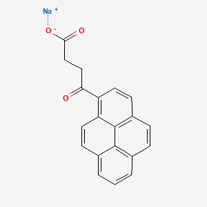 molecular formula C20H13NaO3 B3055233 1-Pyrenebutanoic acid, gamma-oxo-, sodium salt CAS No. 63450-99-7