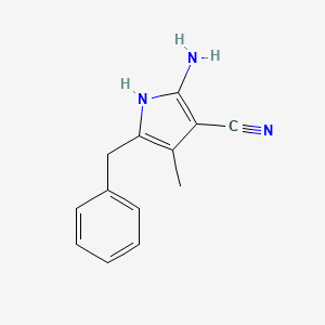 2-amino-5-benzyl-4-methyl-1H-pyrrole-3-carbonitrile