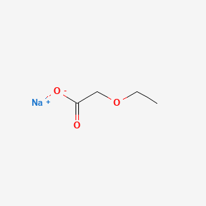 molecular formula C4H8NaO3 B3055257 Sodium ethoxyacetate CAS No. 63665-86-1