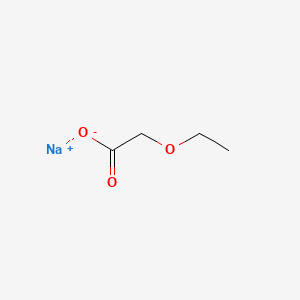 molecular formula C4H7NaO3 B3055257 乙氧基乙酸钠 CAS No. 63665-86-1