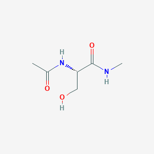 molecular formula C6H12N2O3 B3055258 (2S)-2-acetamido-3-hydroxy-N-methylpropanamide CAS No. 6367-12-0