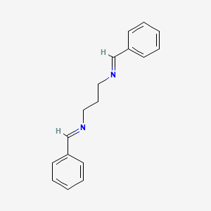molecular formula C17H18N2 B3055260 N1,N3-Dibenzylidene-1,3-propanediamine CAS No. 63674-16-8
