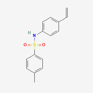 molecular formula C15H15NO2S B3055291 Benzenesulfonamide, N-(4-ethenylphenyl)-4-methyl- CAS No. 63740-30-7