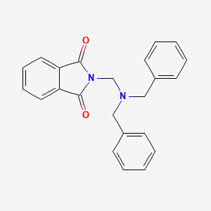 molecular formula C23H20N2O2 B3055300 2-[(Dibenzylamino)-methyl]-isoindole-1,3-dione CAS No. 63822-42-4