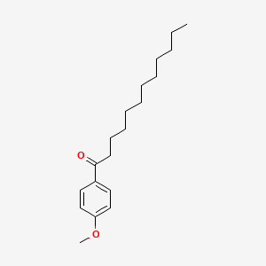 molecular formula C19H30O2 B3055303 1-(4-甲氧基苯基)十二烷-1-酮 CAS No. 63829-20-9