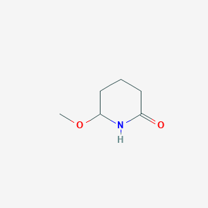 molecular formula C6H11NO2 B3055306 6-甲氧基哌啶-2-酮 CAS No. 63853-82-7