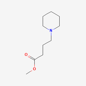 molecular formula C10H19NO2 B3055308 4-Piperidinebutyric acid, methyl ester CAS No. 63867-69-6