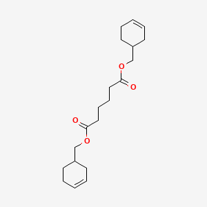 molecular formula C20H30O4 B3055313 Bis(cyclohex-3-enylmethyl) adipate CAS No. 63905-29-3