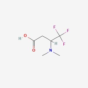molecular formula C28H48ClNO6 B3055315 3-(Dimethylamino)-4,4,4-trifluorobutanoic acid CAS No. 63907-37-9