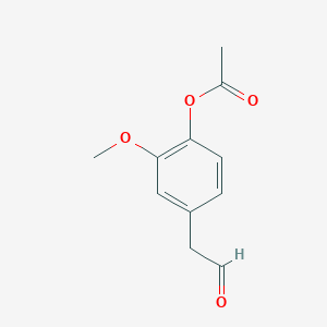molecular formula C24H21N3O3S B3055316 2-Methoxy-4-(2-oxoethyl)phenyl acetate CAS No. 6391-59-9