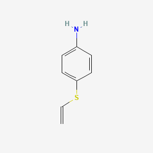 molecular formula C8H9NS B3055319 Benzenamine, 4-(ethenylthio)- CAS No. 63930-39-2