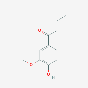molecular formula C11H14O3 B3055357 1-(4-Hydroxy-3-methoxyphenyl)butan-1-one CAS No. 64142-23-0
