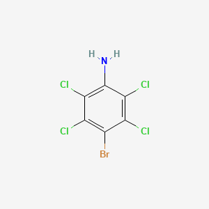 molecular formula C6H2BrCl4N B3055359 4-Bromo-2,3,5,6-tetrachloroaniline CAS No. 64186-91-0