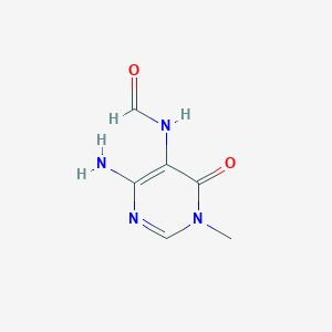 molecular formula C6H8N4O2 B3055360 n-(4-Amino-1-methyl-6-oxo-1,6-dihydropyrimidin-5-yl)formamide CAS No. 64194-59-8