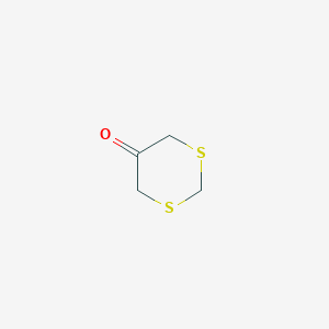 molecular formula C4H6OS2 B3055365 1,3-Dithian-5-one CAS No. 64211-37-6