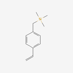 molecular formula C12H18Si B3055371 (4-ethenylphenyl)methyl-trimethylsilane CAS No. 64268-25-3
