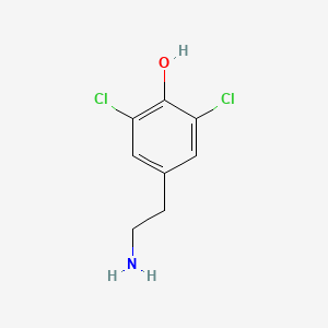 molecular formula C8H9Cl2NO B3055376 4-(2-Aminoethyl)-2,6-dichlorophenol CAS No. 643087-43-8
