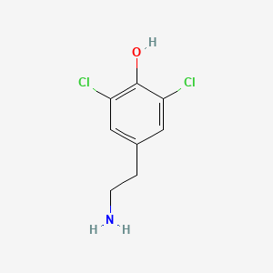 B3055376 Phenol, 4-(2-aminoethyl)-2,6-dichloro- CAS No. 643087-43-8