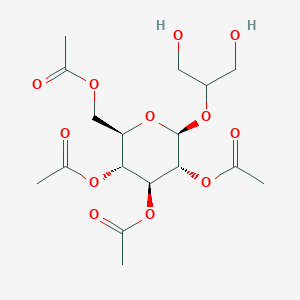 molecular formula C17H26O12 B030554 2-(Tetraacetylglucosido)glycerol CAS No. 157024-67-4
