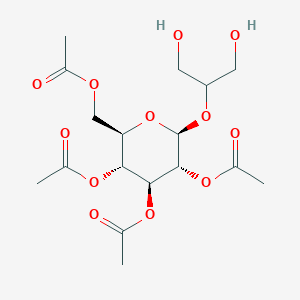 molecular formula C₁₇H₂₆O₁₂ B030554 2-(Tetraacetylglucosido)glycerol CAS No. 157024-67-4