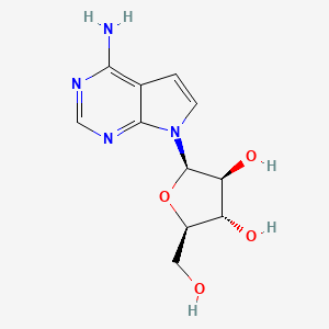 molecular formula C11H14N4O4 B3055406 Ara-tubercidin CAS No. 64526-34-7
