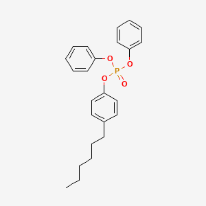 molecular formula C24H27O4P B3055409 4-hexylphenyl diphenyl phosphate CAS No. 64532-96-3