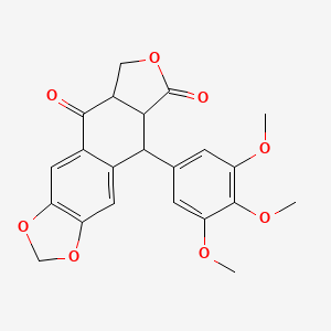 molecular formula C22H20O8 B3055412 d,l-Isopodophyllotoxone CAS No. 64550-42-1