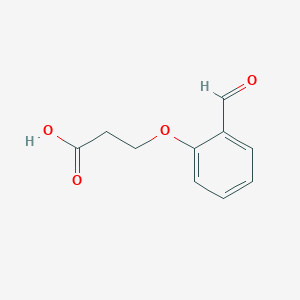 molecular formula C10H10O4 B3055414 3-(2-Formylphenoxy)propanoic acid CAS No. 64603-71-0