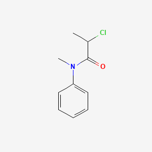 molecular formula C10H12ClNO B3055430 2-chloro-N-methyl-N-phenylpropanamide CAS No. 64754-68-3