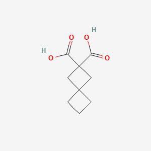 molecular formula C9H12O4 B3055434 Spiro[3.3]heptane-2,2-dicarboxylic acid CAS No. 64775-97-9