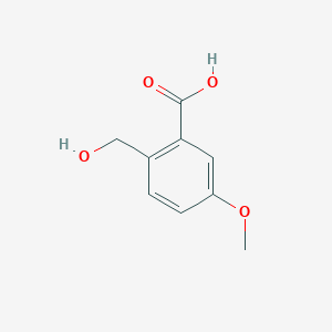 molecular formula C9H10O4 B3055441 2-(Hydroxymethyl)-5-methoxybenzoic acid CAS No. 647844-37-9
