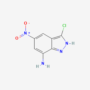 1H-Indazol-7-amine, 3-chloro-5-nitro-