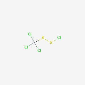 molecular formula CCl4S2 B3055450 Trichloro(chlorodisulfanyl)methane CAS No. 6482-61-7