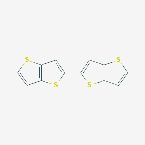 molecular formula C12H6S4 B3055458 2,2'-Bithieno[3,2-b]thiophene CAS No. 648430-73-3