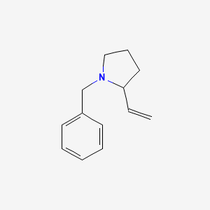 molecular formula C13H17N B3055462 1-benzyl-2-ethenylpyrrolidine CAS No. 64871-53-0