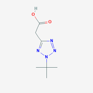 molecular formula C7H12N4O2 B3055471 2-(2-tert-butyl-2H-1,2,3,4-tetrazol-5-yl)acetic acid CAS No. 64953-13-5