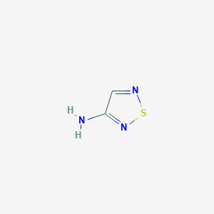 molecular formula C2H3N3S B3055481 1,2,5-Thiadiazol-3-amine CAS No. 6504-55-8