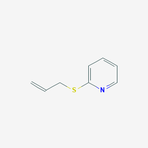 molecular formula C8H9NS B3055491 Pyridine,2-(2-propen-1-ylthio)- CAS No. 65063-38-9