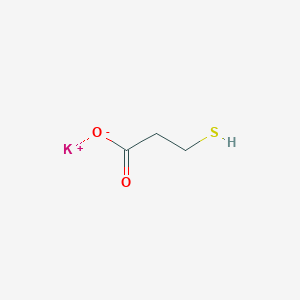 molecular formula C3H6KO2S B3055495 Potassium 3-mercaptopropionate CAS No. 65086-45-5