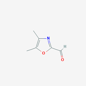 molecular formula C6H7NO2 B3055503 4,5-Dimethyl-1,3-oxazole-2-carbaldehyde CAS No. 65128-98-5